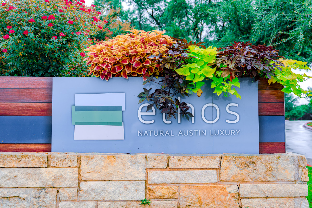 DSC06721 Colorful flower beds beside a landscaped walkway